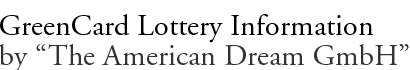 GreenCard Lottery Information by The American Dream GmbH